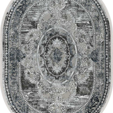 51386A OVAL BLUE / L.GREY Nova Avalon