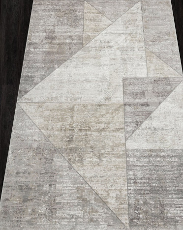 Ковер турецкий 63319-70 LAFAYET (Полиэстер хит-сет, бежевый, серый)