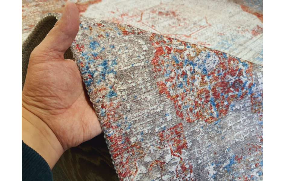 Безворсовый ковер лофт дизайн BANCO P1043 MULTI-MULTI