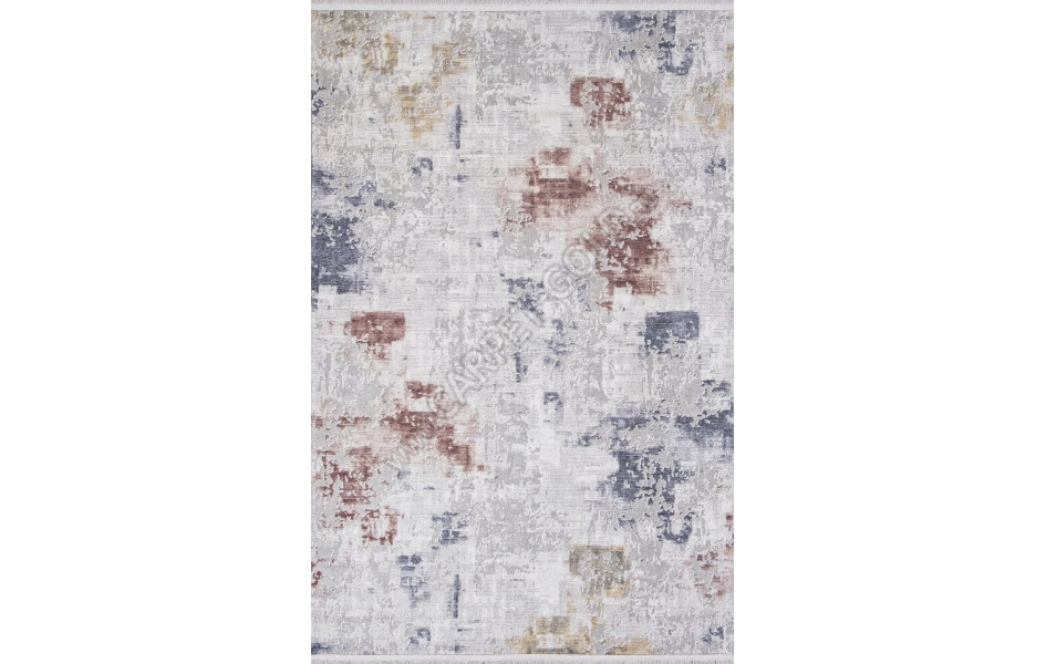 Ковер AB105A - GREY / RED - Прямоугольник - коллекция LOTUS