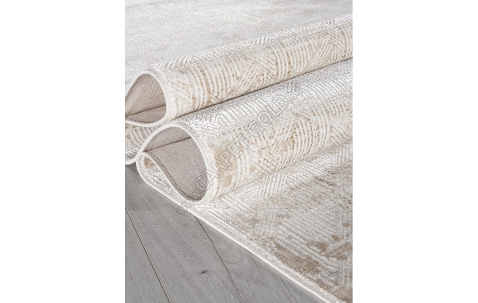 Ковер 30877A - CREAM / WHITE - Прямоугольник - коллекция SHINE
