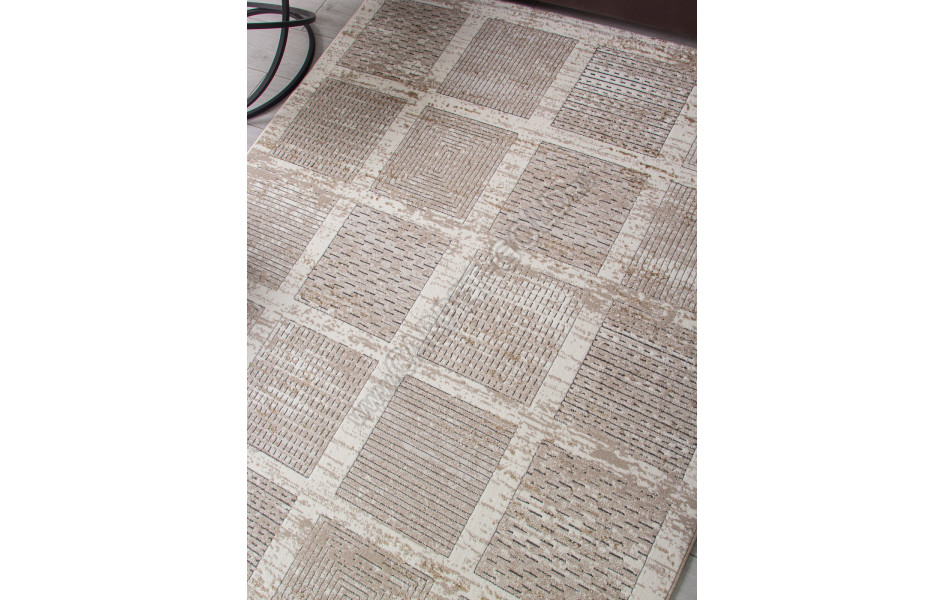 Ковер 04251A - BEIGE FDY / CREAM HB - Прямоугольник - коллекция NOVA